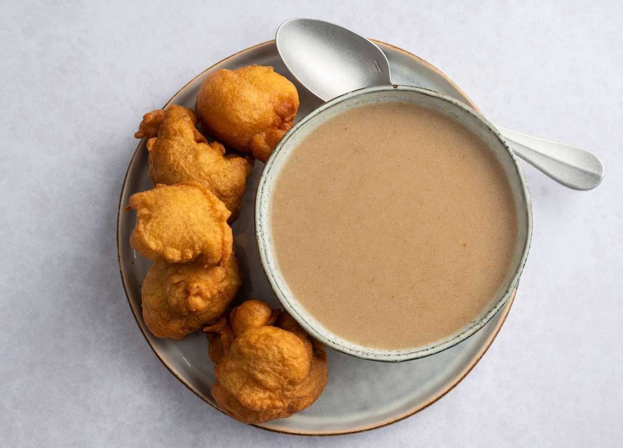 Hausa Koko with Bread and Koose