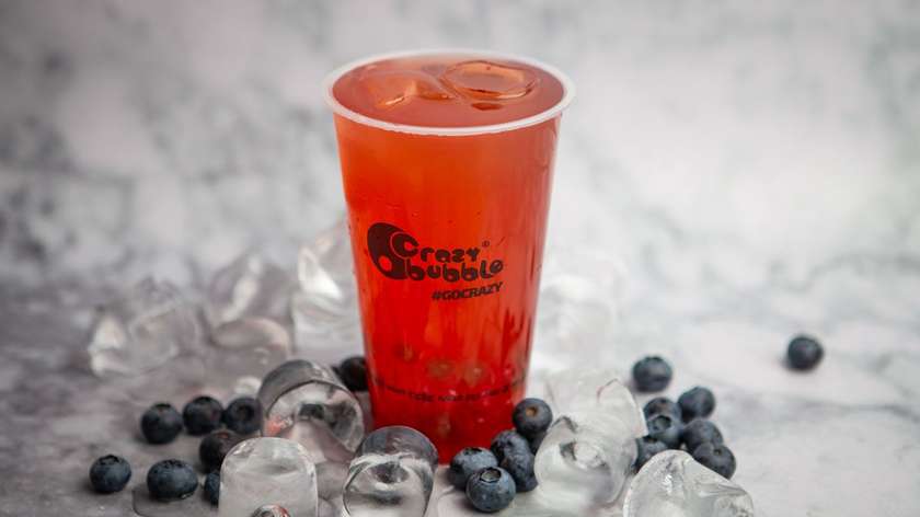 Raspberry and Mango - bubble tea
