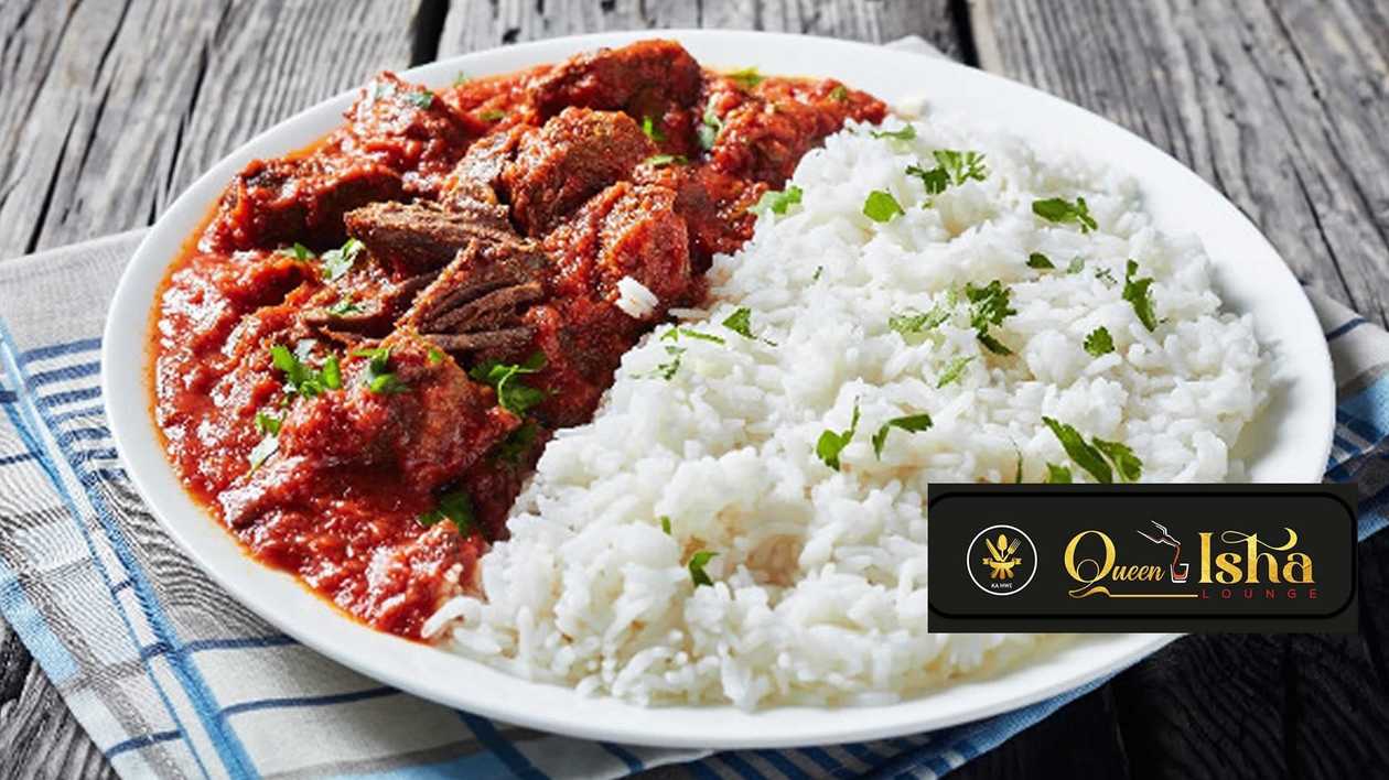 Rice and Tomato Sauce Stew & Cow Meat