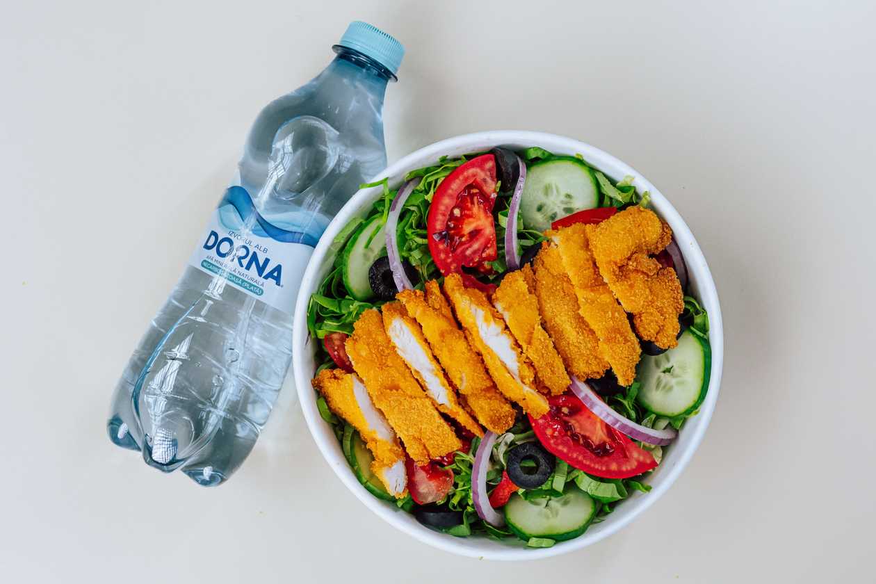 Meniu salata snitel
