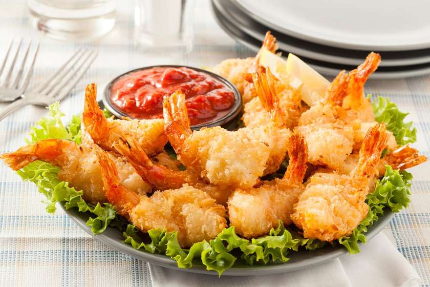 Golden Fried Prawns
