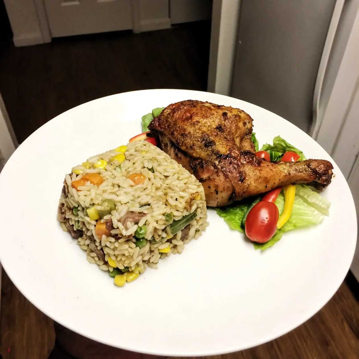 Fried Rice with Grilled Chicken(Half Thigh)Maxi