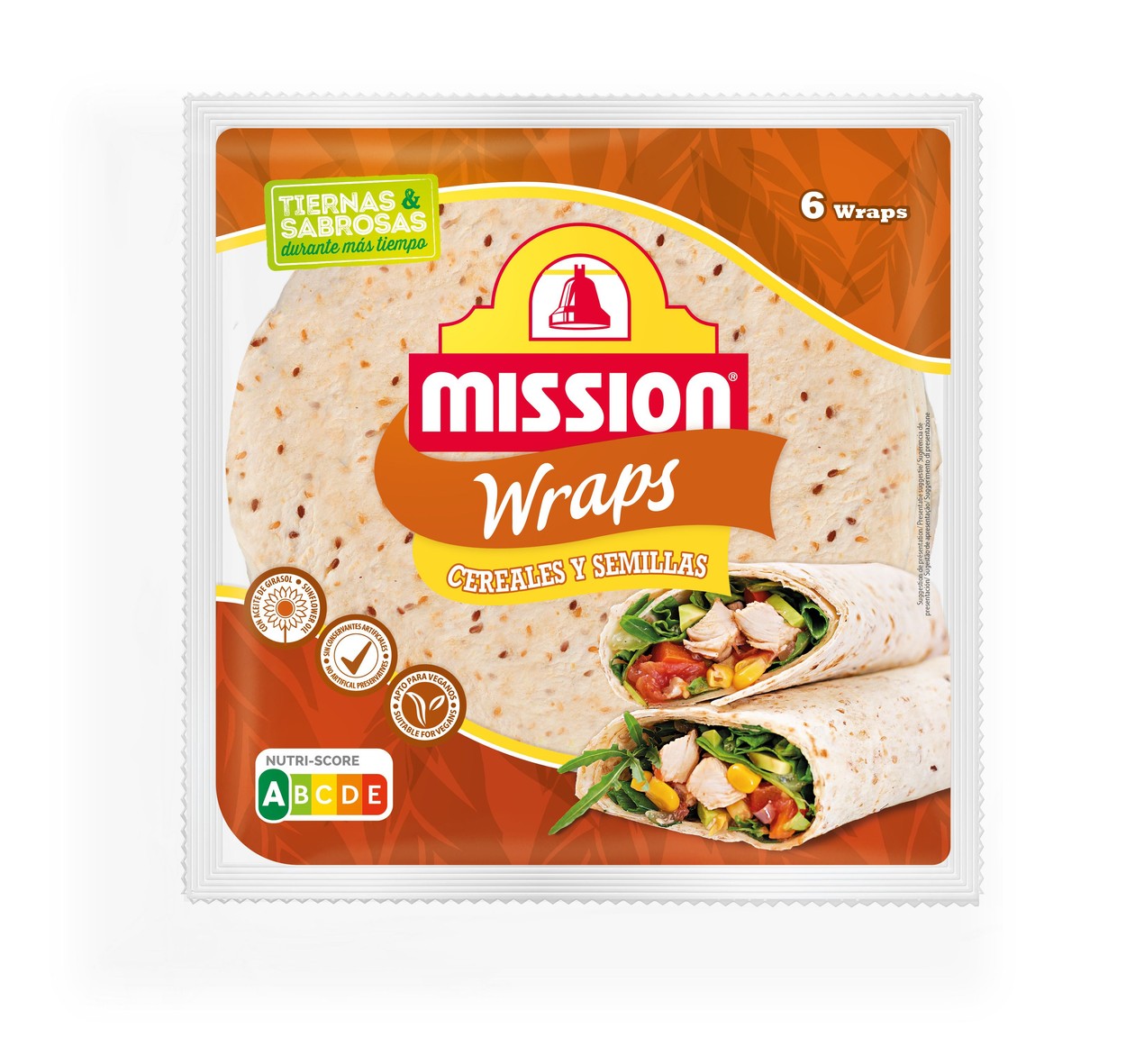Wrap de Trigo Multigrain Mission 370 gr