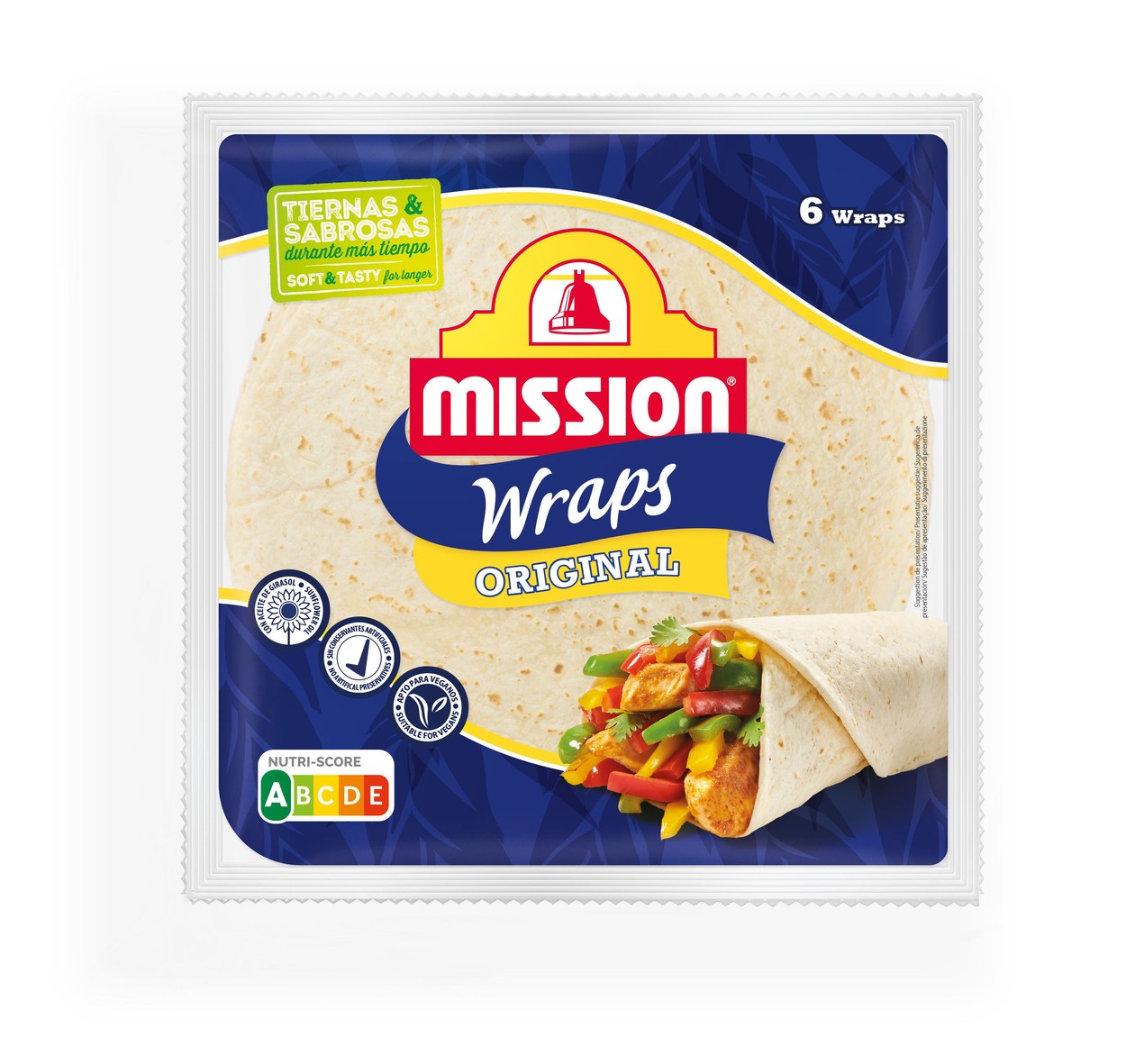 Wrap de Trigo Original Mission 370 gr