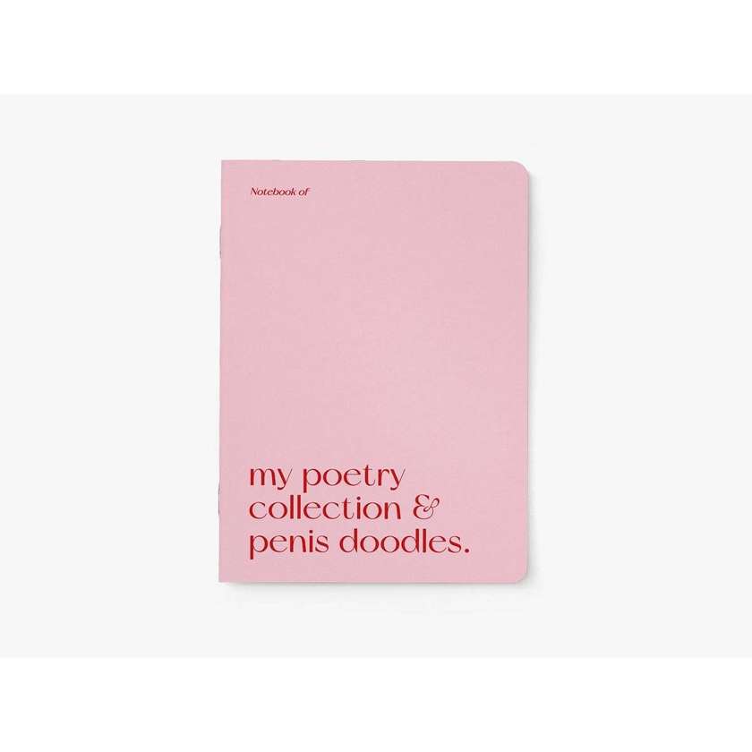 Märkmik "Poetry and penis doodles"