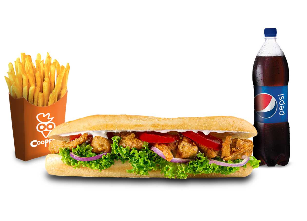 Classic Chicken Baguette Meal