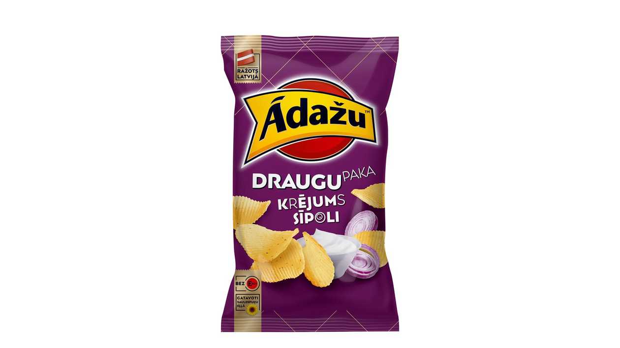 Chips Ādažu friends pack cream onion