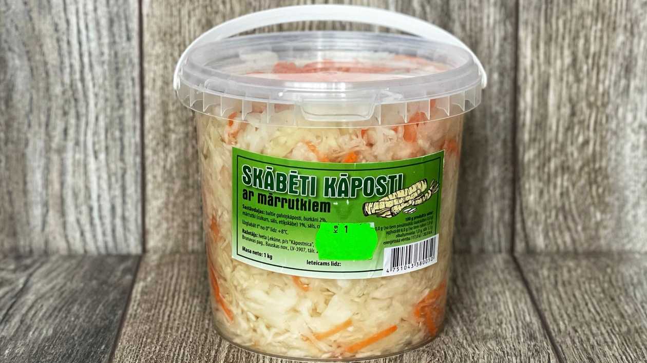 Skābēti kāposti ar mārrutkiem [ 1 KG ]