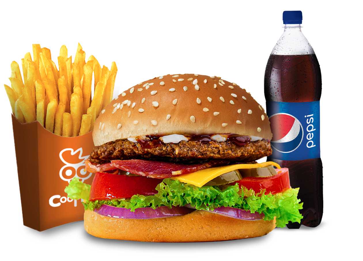 Cheese N' Bacon Burger Meal