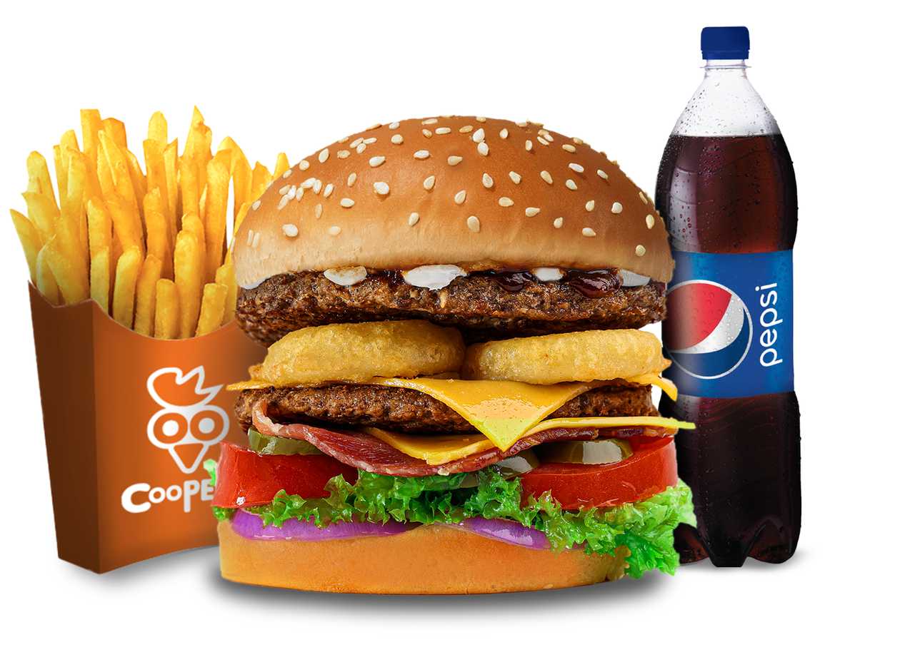 Grand Coopers Burger Meal