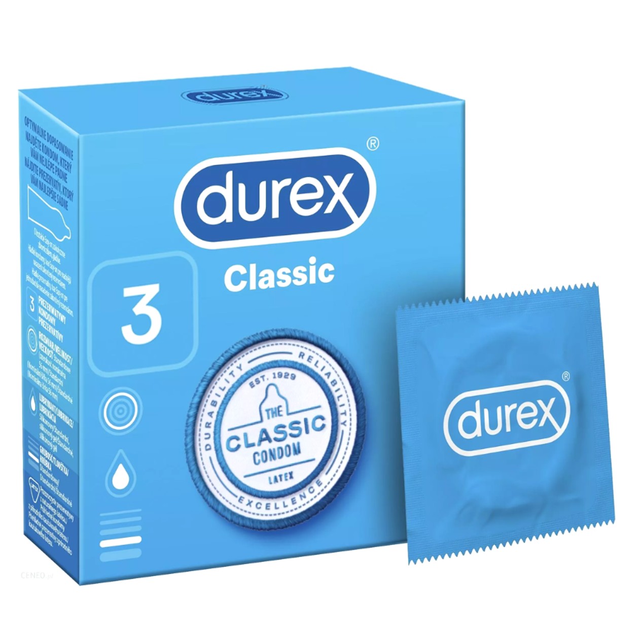 Prezerwatywy Classic Durex 3 szt.