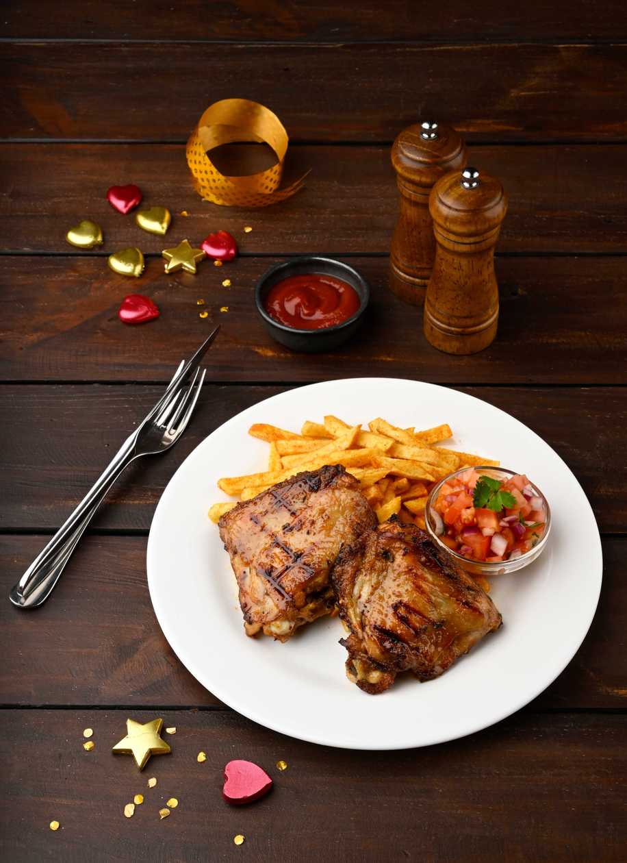 2 Piecer Chicken Thigh with Chips