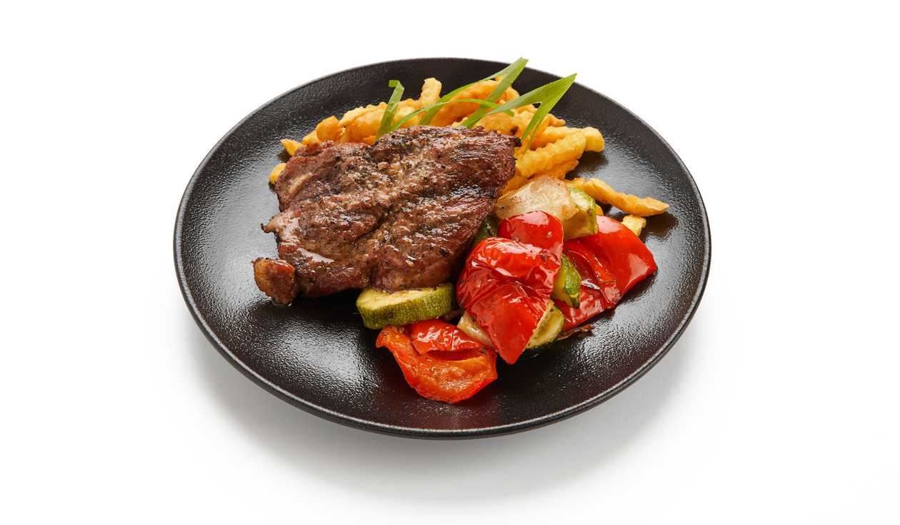Pork neck steak
