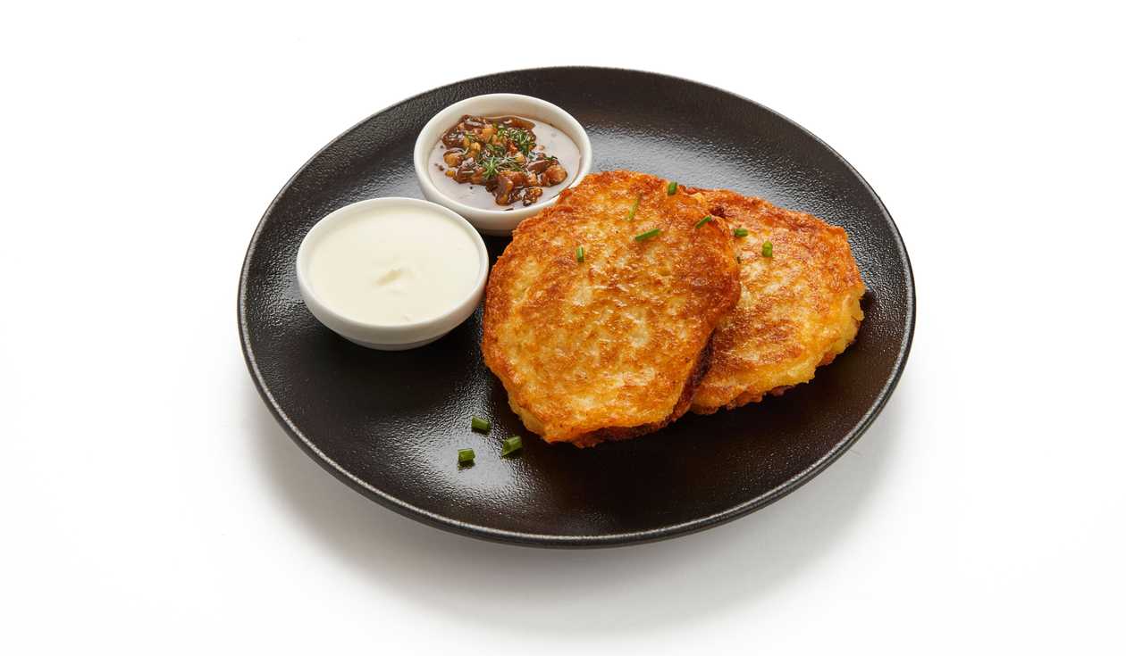 Potato pancakes with meat