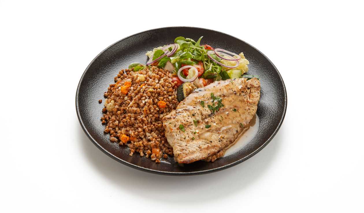 Turkey fillet with plum sauce