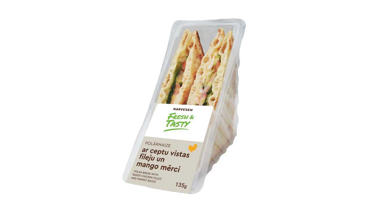 Polar bread with chicken and mango sauce 150g