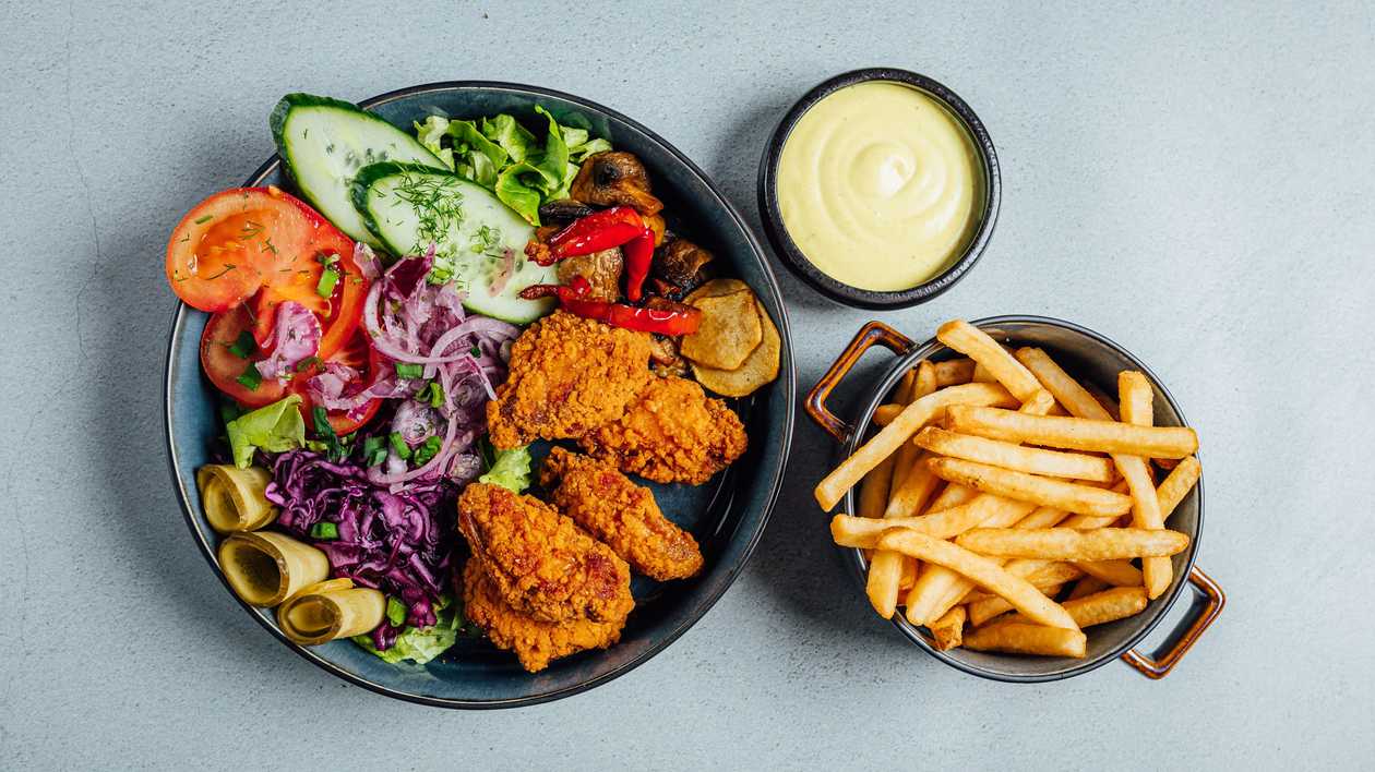 Chicken wings on a plate
