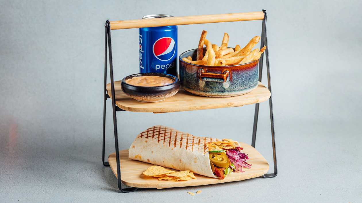 Gemuse veg kebab meal