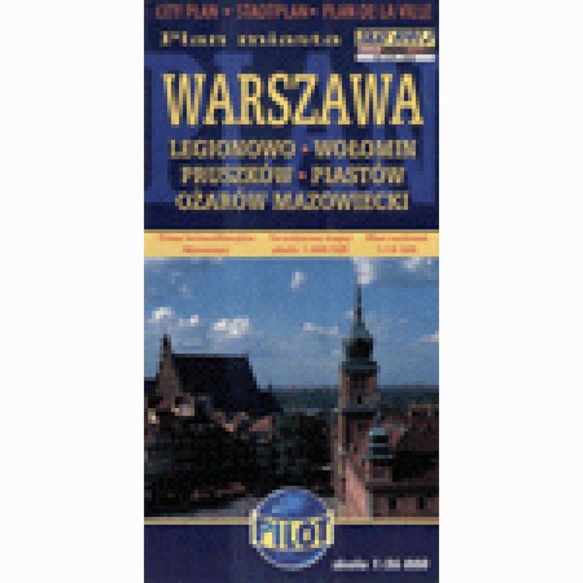 Warszawa (Varšuva). Miesto planas, 1 : 26 000