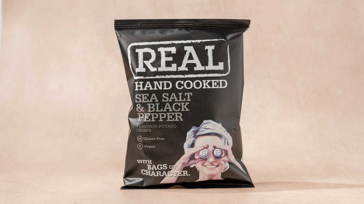 Real Sea Salt & Black Pepper Crisps