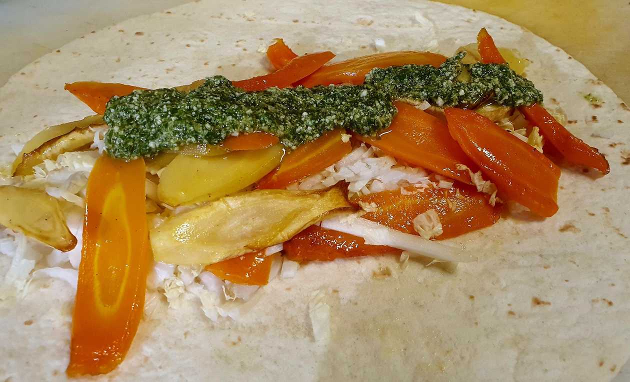 Grilled Vegetable Tortilla