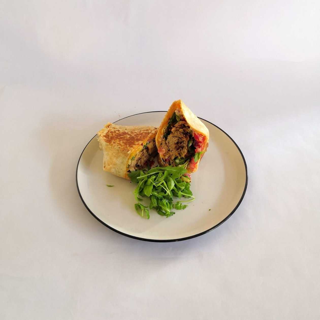 Tortilla with shredded pork