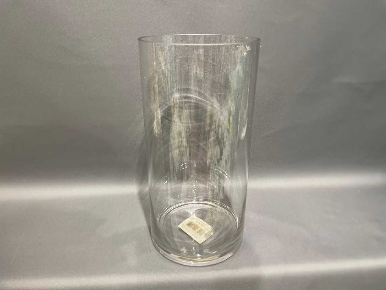A glass vase