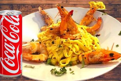 Pasta with Shrimp Menu