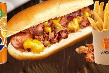 Crunchy and Creamy Hot Dog