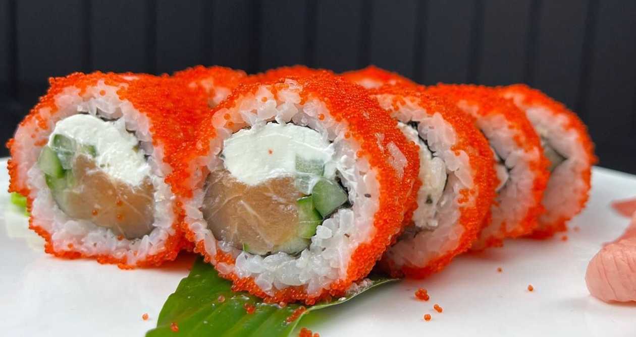 California Tobiko with Salmon Cheese