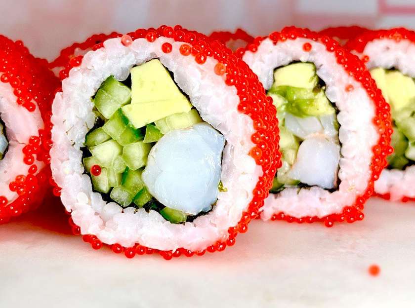 California Tobiko Prawn (No Cheese)