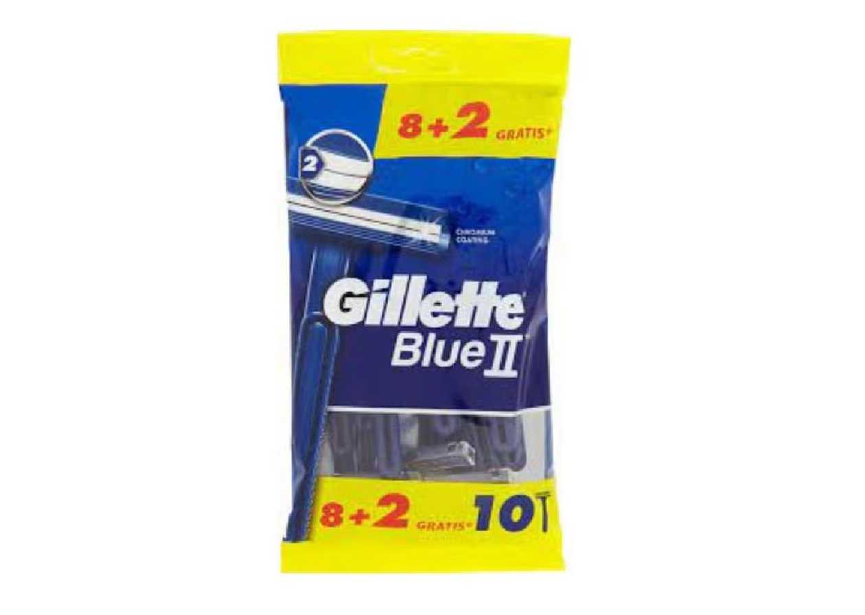 Gillette Blue II Display, X 8 + 2 Free