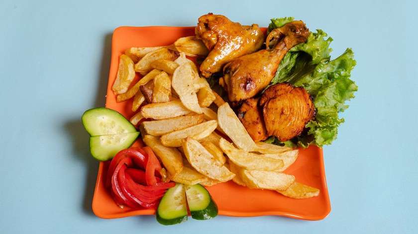 Fried Chicken with Potatoes