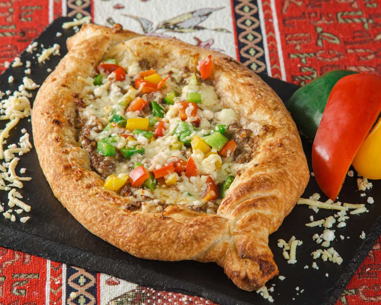 Adjarian Khachapuri Beef and Cheese