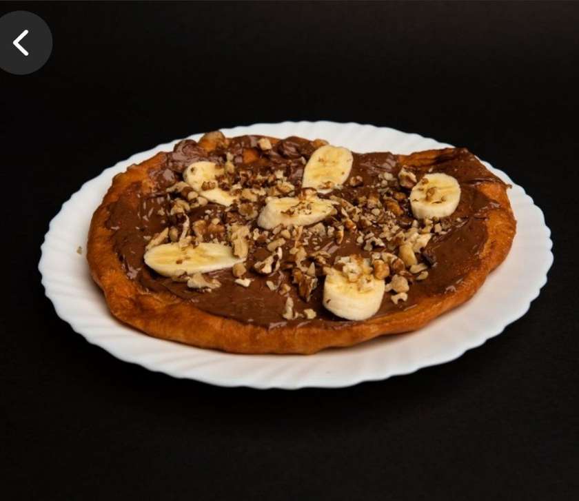 Langos Ciocolata Nuci si Banane