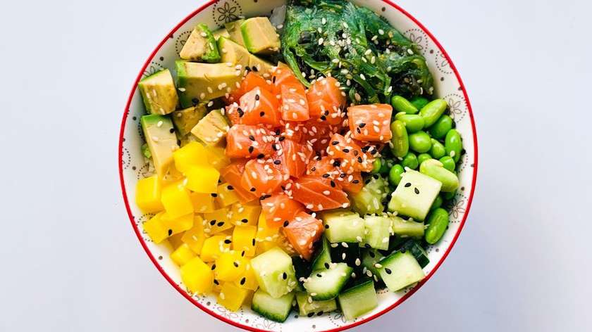 PK1. Poké salmon