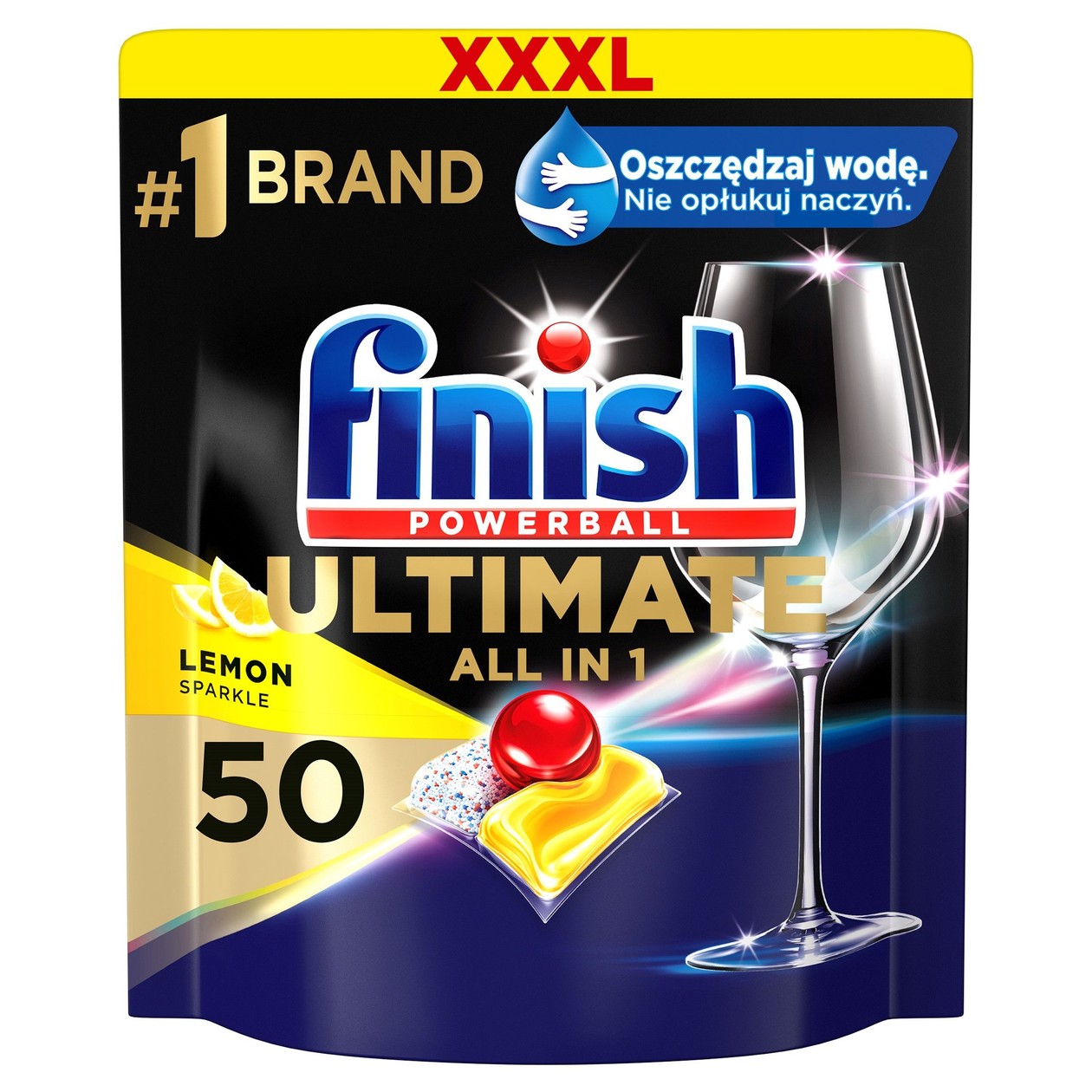 Dishwasher Tablets FINISH ALL IN 1 ULTIMATE LEMON, 50pcs (expires soon)
