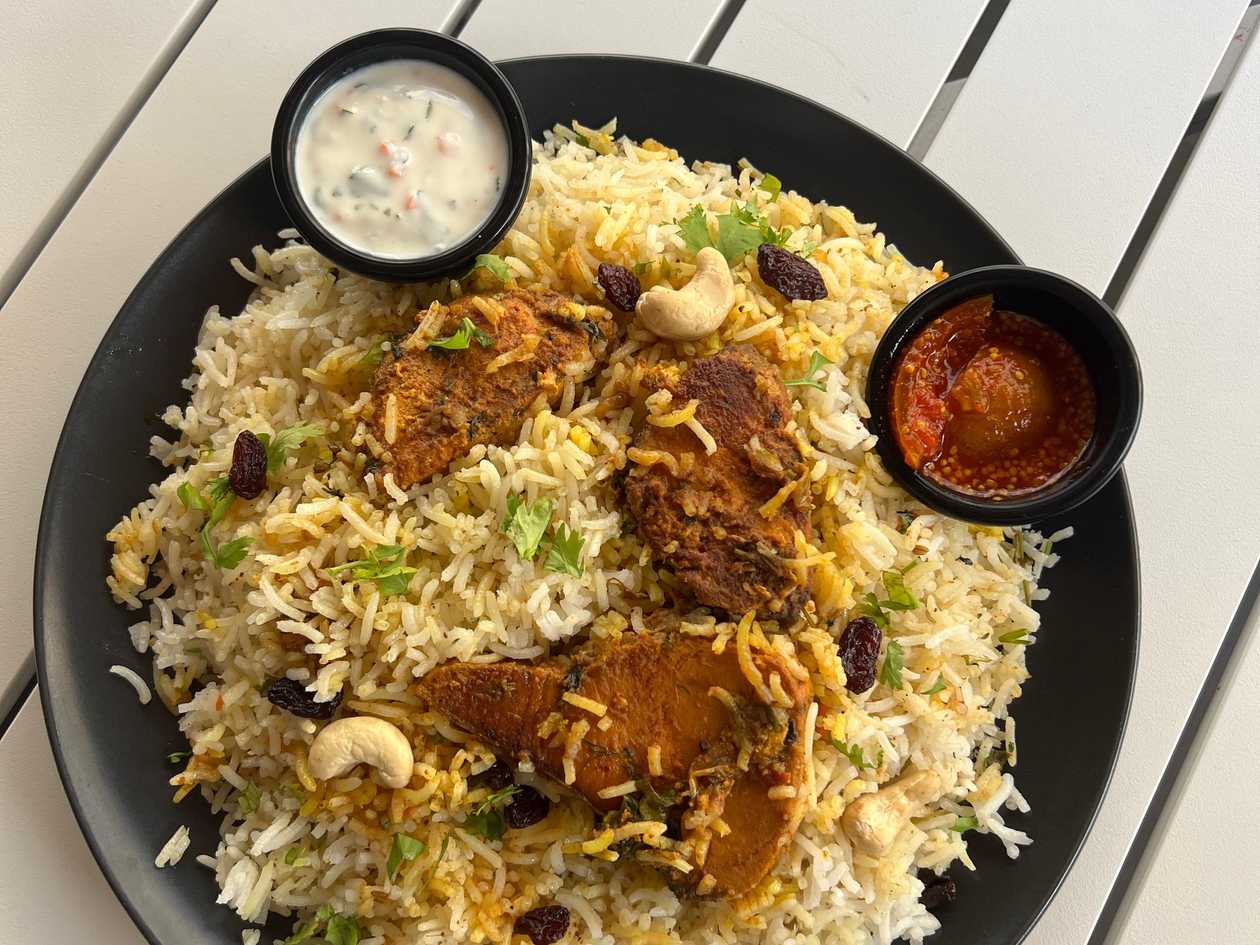 Fish dum biriyani