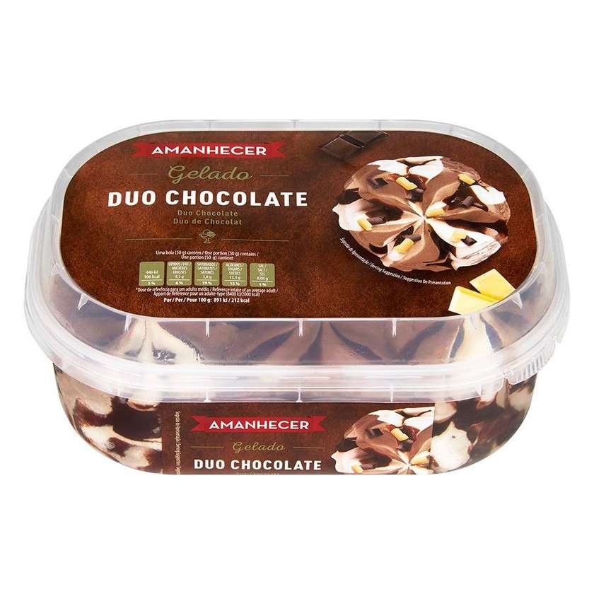 Gelado Duo Chocolate