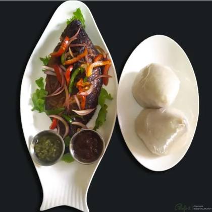 Banku with Tilapia