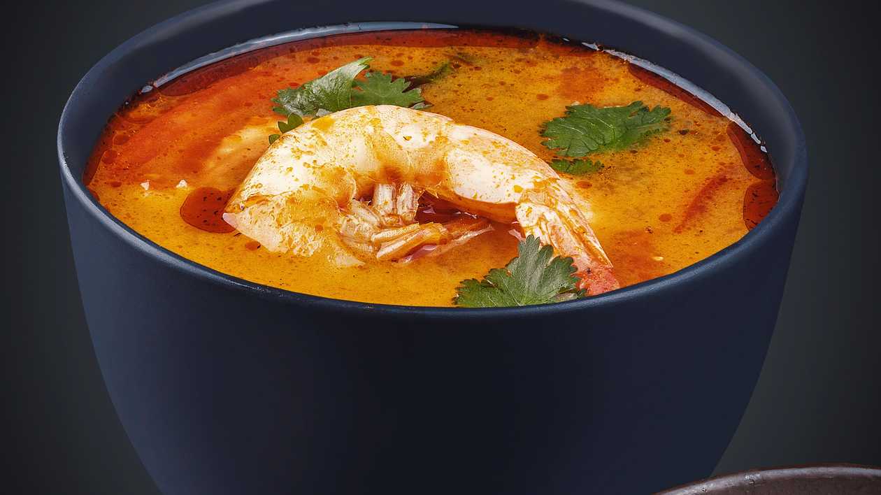 Tom Yum With Shrimps