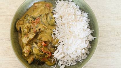 Shiitake curry cu orez brun– vegan - 350 g