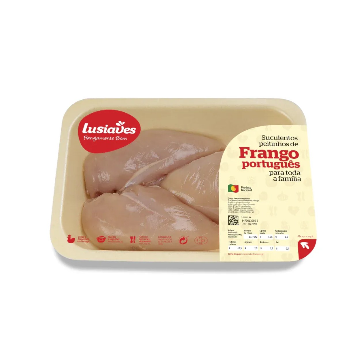 Peito de Frango S/ Pele Meigal 500 gr aproxi.