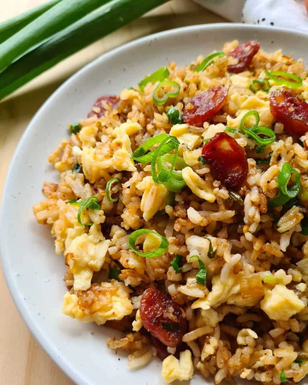 Coconut Rice and Sausage Egg