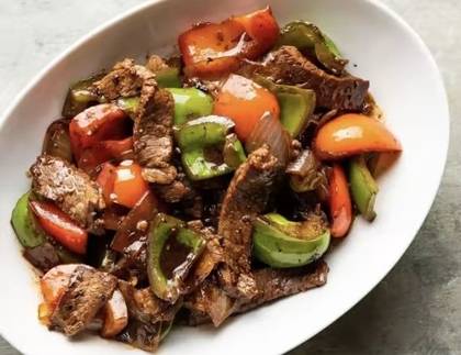 Mixed Rice and Beef Sauce