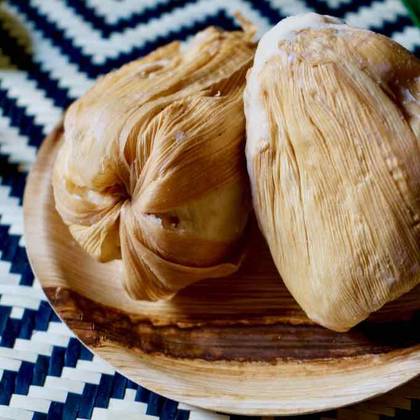 Kenkey and Okro Stew