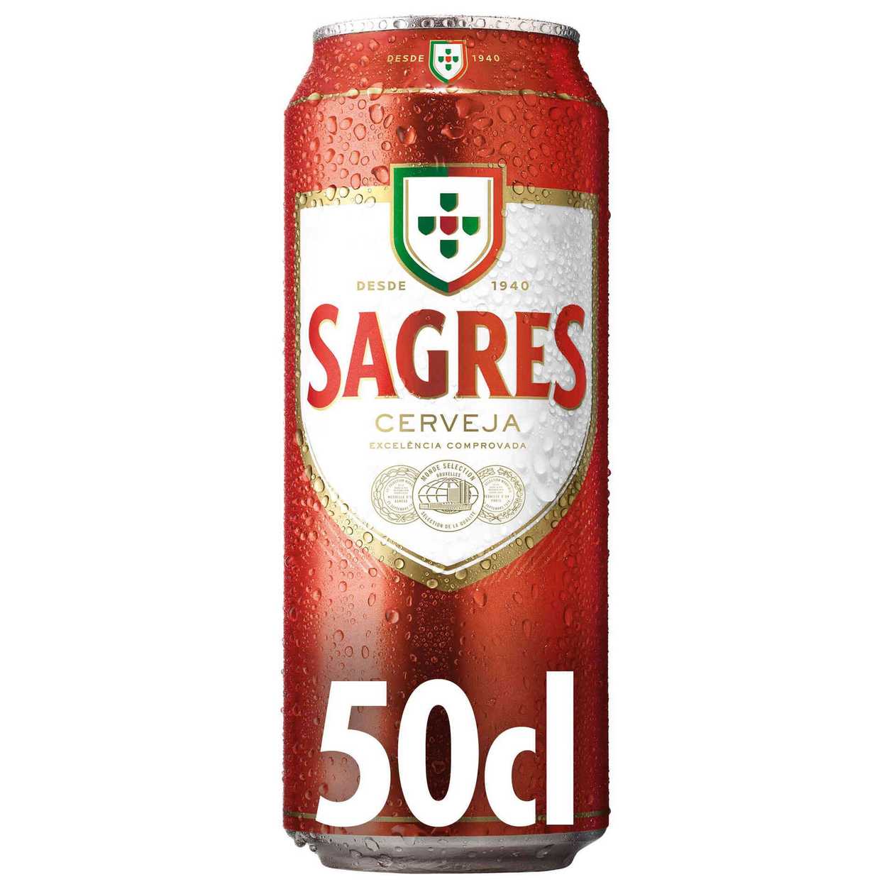 Cerveja Sagres 0.50 cl lata