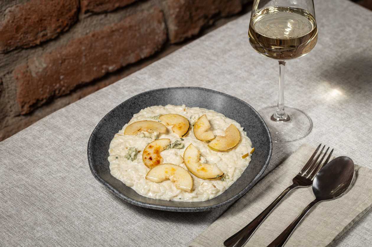 Risotto With Gorgonzola And Pear