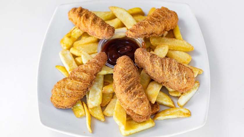Chicken Fingers and Chips 5 Pieces