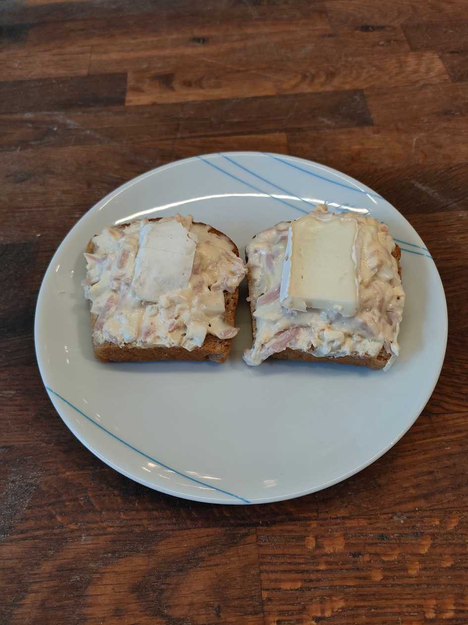 Rye Bread with Camembert Spread